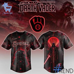 Premium quality 1 Milwaukee Brewers MLB Star Wars Baseball Jersey with a modern, versatile look
