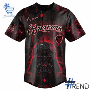 Premium quality 2 Milwaukee Brewers MLB Star Wars Baseball Jersey with a modern, versatile look