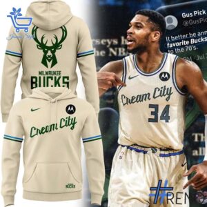 Bold and versatile 1 Milwaukee Bucks Cream City Shirt Hoodie for any occasion.