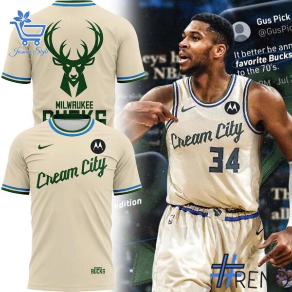 Bold and versatile 4 Milwaukee Bucks Cream City Shirt Hoodie for any occasion.