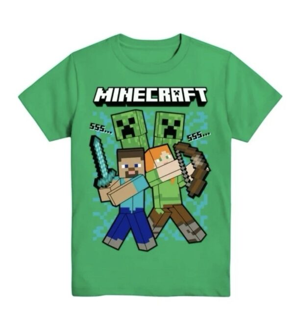The Minecraft Boys MC Heads Shirt delivers iconic streetwear energy.