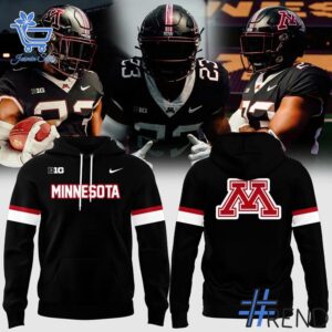 The 1 Minnesota Golden Gophers Dark Mode In Black Hoodie brings street-ready confidence to everyday outfits.