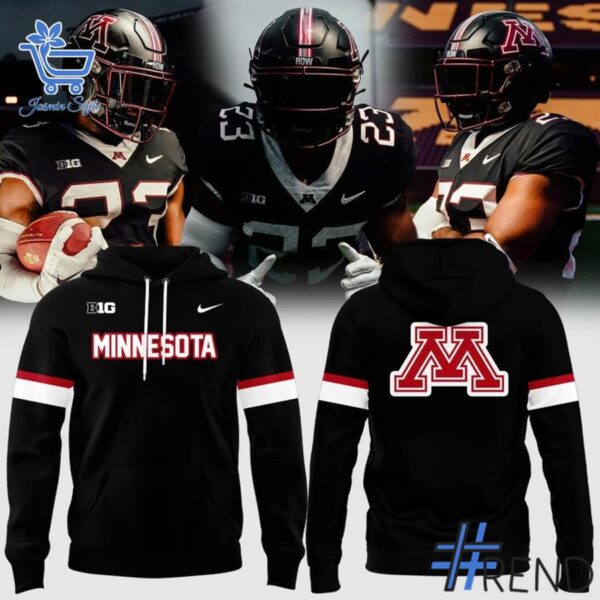 The 1 Minnesota Golden Gophers Dark Mode In Black Hoodie brings street-ready confidence to everyday outfits.