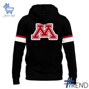 The 3 Minnesota Golden Gophers Dark Mode In Black Hoodie brings street-ready confidence to everyday outfits.