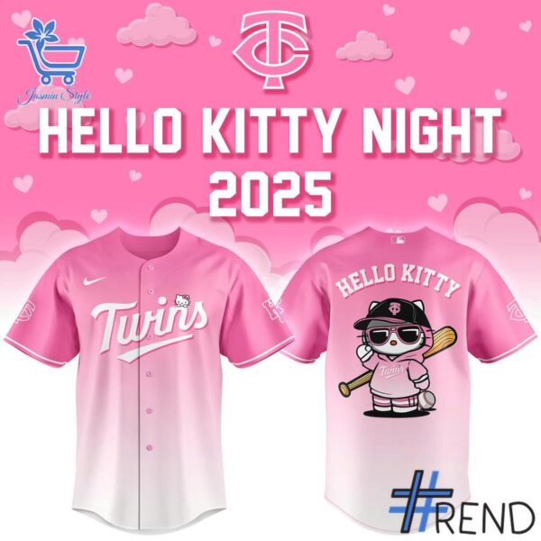 From casual to standout — 1 Minnesota Twins Hello Kitty Night 2025 Jersey says it all.