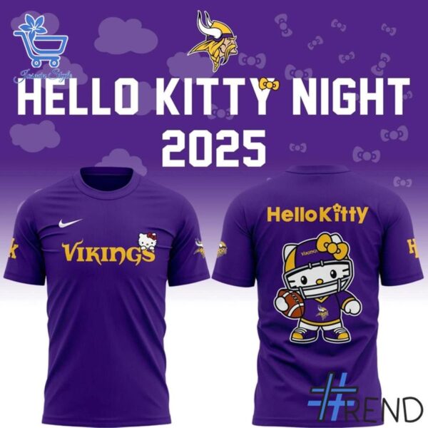 The 1 Minnesota Vikings Hello Kitty Shirt delivers iconic streetwear energy.