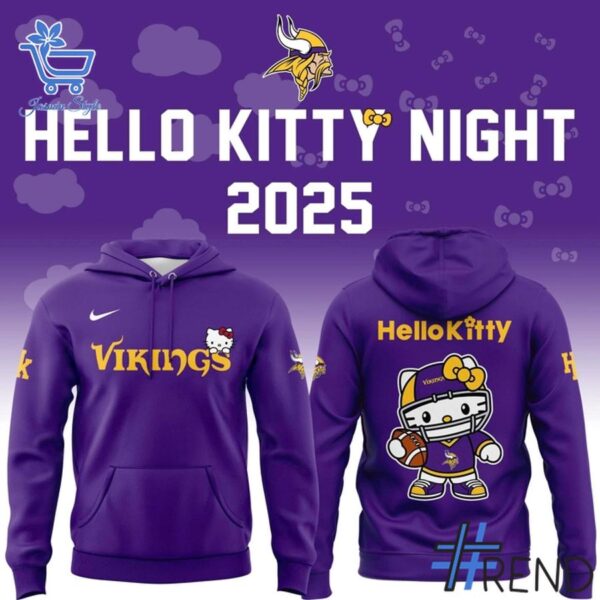 The 2 Minnesota Vikings Hello Kitty Shirt delivers iconic streetwear energy.