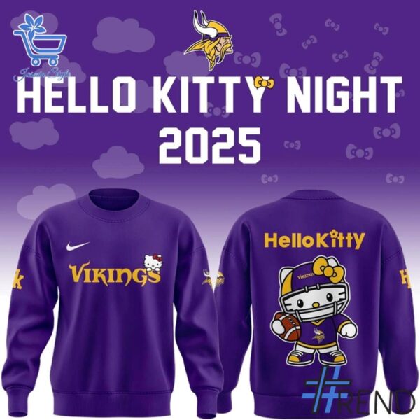 The 4 Minnesota Vikings Hello Kitty Shirt delivers iconic streetwear energy.