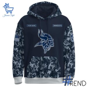The 2 Minnesota Vikings US Navy 250th Birthday Hoodie delivers iconic streetwear energy.