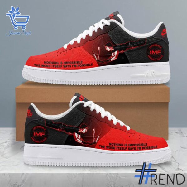 From casual to standout — 2 Mission Impossible 8 IMF Air Force Shoes says it all.