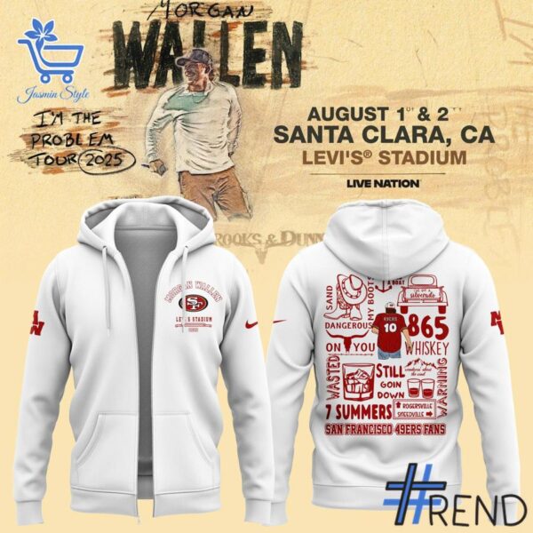 Crafted with care, the 2 Morgan Wallen 7 Summers San Francisco 49ers Hoodie delivers a versatile look and lasting quality.