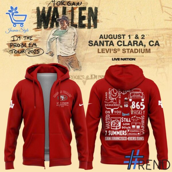 Crafted with care, the 3 Morgan Wallen 7 Summers San Francisco 49ers Hoodie delivers a versatile look and lasting quality.