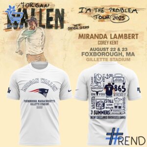 Premium 3 Morgan Wallen New England Patriots 2025 T Shirt built for comfort and a modern lifestyle
