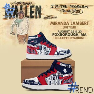 Premium 1 Morgan Wallen New England Patriots Air Jordan Shoes built for comfort and a modern lifestyle