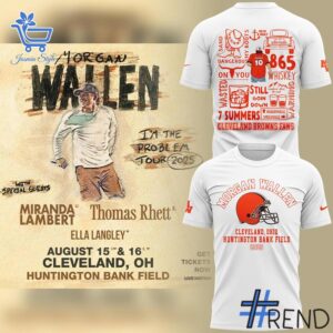 Premium 1 Morgan Wallen x Cleveland Browns T Shirt built for comfort and a modern lifestyle