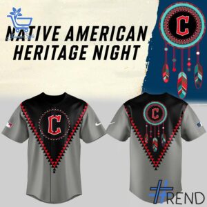1 Native American Heritage Cleveland Guardians Jersey featuring a bold design for everyday confidence.