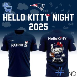 1 New England Patriots Hello Kitty Shirt Hoodie featuring a bold design for everyday confidence.
