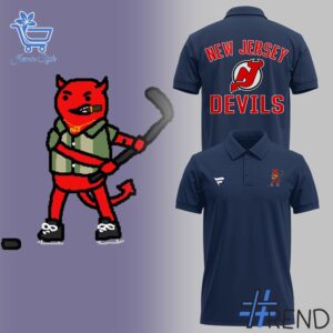 High-quality 1 New Jersey Devils mascot Polo Shirt featuring a stylish design for a standout look.