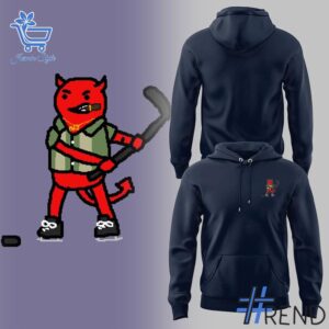 Take every step in comfort with 1 New Jersey Devils mascot logo Hoodie