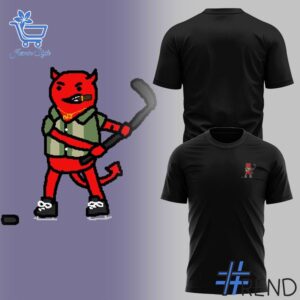 Take every step in comfort with 2 New Jersey Devils mascot logo Hoodie