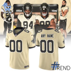 Premium quality 1 New Orleans Saints Gameday Golds Alternate Vapor Football Jersey with a modern, versatile look