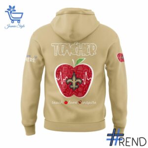 3 New Orleans Saints Teacher Appreciation 2025 Hoodie featuring a bold design for everyday confidence.