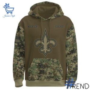 2 New Orleans Saints US Army 250th Birthday Hoodie featuring a bold design for everyday confidence.