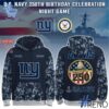 The New York Giants US Navy 250th Birthday Hoodie delivers iconic streetwear energy.