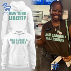 Level up your look with the bold style of 1 New York Liberty Team Sabrina Her Lesbians Hoodie.