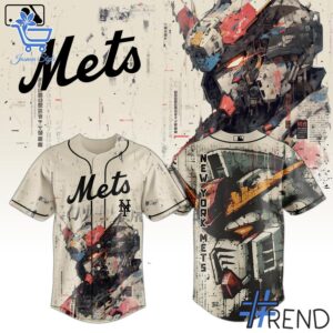 From casual to standout — 1 New York Mets Gundam Robot Japan 2025 Jersey says it all.