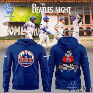 1 New York Mets Mets Fab Four The Beatles Night Hoodie designed with a clean aesthetic for everyday wear