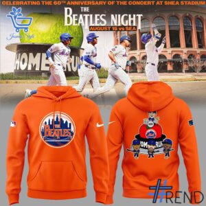 2 New York Mets Mets Fab Four The Beatles Night Hoodie designed with a clean aesthetic for everyday wear