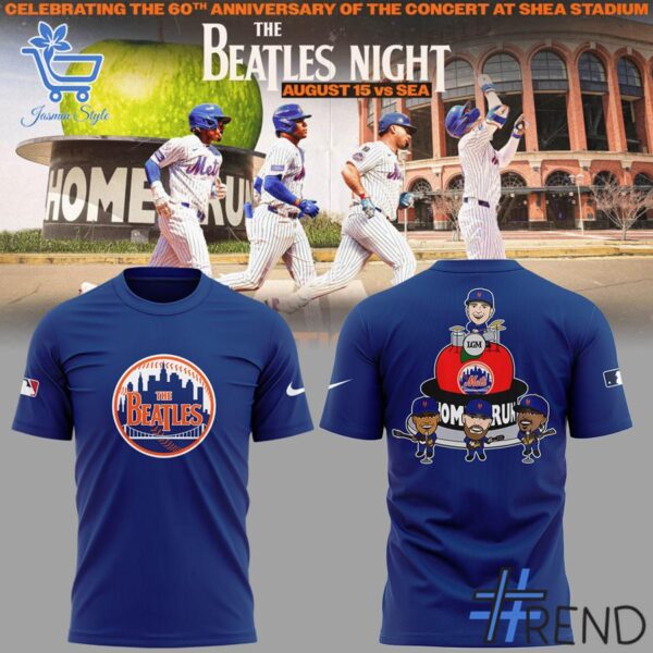 3 New York Mets Mets Fab Four The Beatles Night Shirt designed with a clean aesthetic for everyday wear