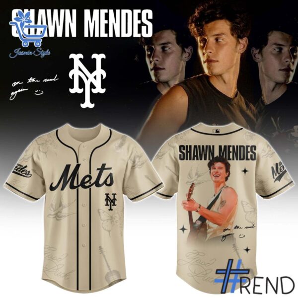High-quality 1 New York Mets Shawn Mendes Jersey featuring a stylish design for a standout look.
