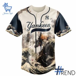 From casual to standout — 2 New York Yankees Bleach Baseball Jersey says it all.