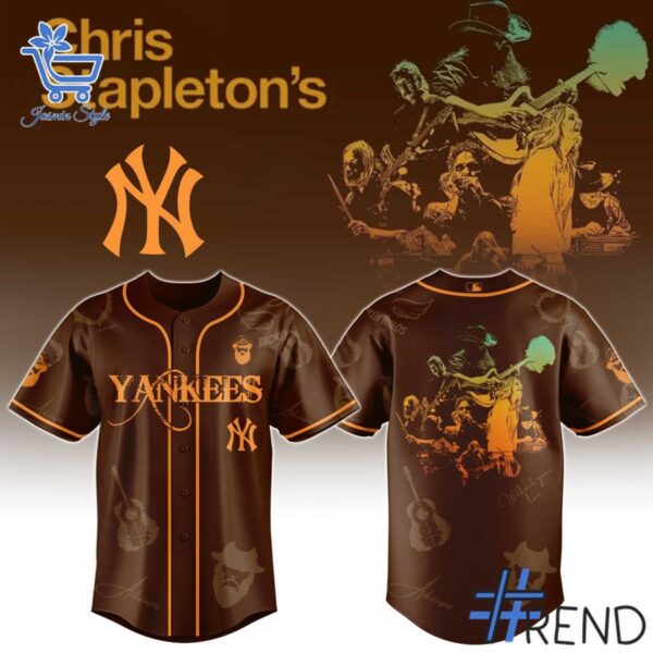 High-quality 1 New York Yankees Chris Stapleton Baseball Jersey featuring a stylish design for a standout look.