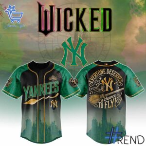 Premium quality 1 New York Yankees Wicked 2025 Baseball Jersey with a modern, versatile look