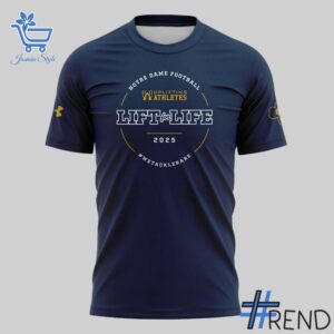 Stylish 2 Notre Dame Fighting Irish 2025 Lift For Life Shirt designed for everyday wear and lasting comfort.