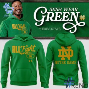Premium 1 Notre Dame Fighting Irish 2025 green Hoodie built for comfort and a modern lifestyle