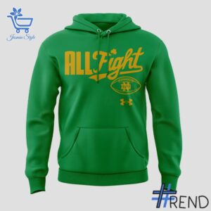 Premium 2 Notre Dame Fighting Irish 2025 green Hoodie built for comfort and a modern lifestyle