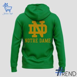 Premium 3 Notre Dame Fighting Irish 2025 green Hoodie built for comfort and a modern lifestyle