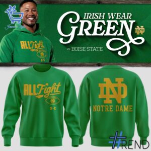 Premium 4 Notre Dame Fighting Irish 2025 green Hoodie built for comfort and a modern lifestyle