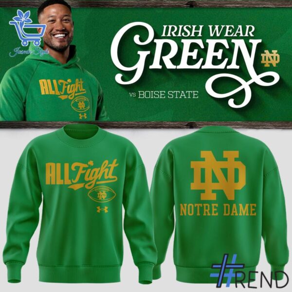 Premium 4 Notre Dame Fighting Irish 2025 green Hoodie built for comfort and a modern lifestyle