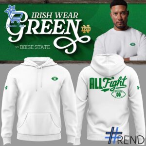 Premium 1 Notre Dame Fighting Irish 2025 white Hoodie built for comfort and a modern lifestyle