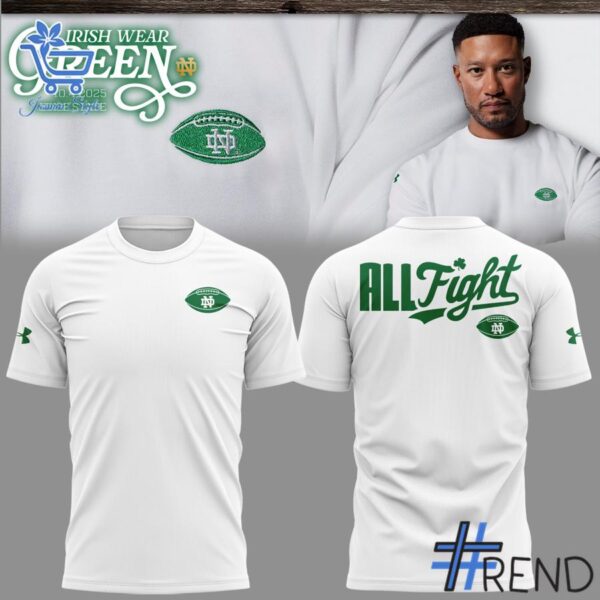 Stylish 1 Notre Dame Fighting Irish Irish Wear Green shirt designed for everyday wear and lasting comfort.