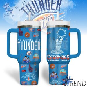 Stylish 1 Oklahoma City Thunder 2025 NBA Champions Tumbler 40oz designed for everyday wear and lasting comfort.