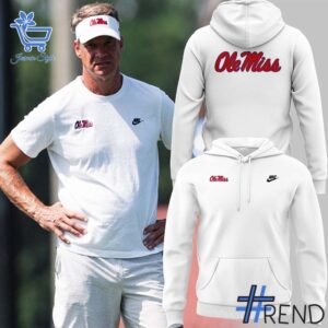 Stylish 1 Ole Miss Rebels Coach Lane Kiffin Hoodie designed for everyday wear and lasting comfort.