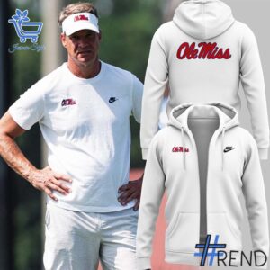 Stylish 2 Ole Miss Rebels Coach Lane Kiffin Hoodie designed for everyday wear and lasting comfort.