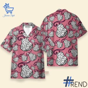 1 One Piece Ito Ito no Mi Hawaiian Shirt featuring a bold design for everyday confidence.
