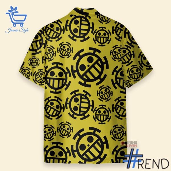3 One Piece Trafalgar Law Jolly Roger Hawaiian Shirt featuring a bold design for everyday confidence.